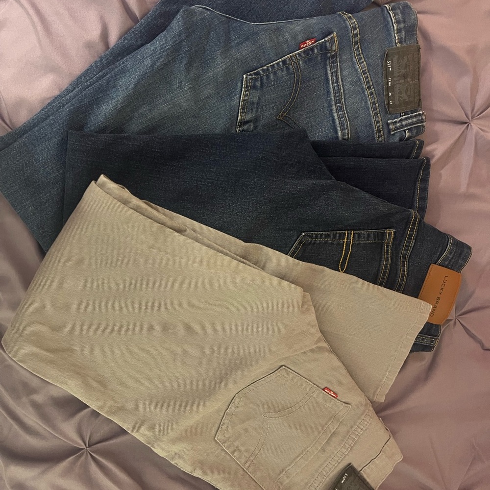 Levi's Denim Jeans and lucky brand boys bundle